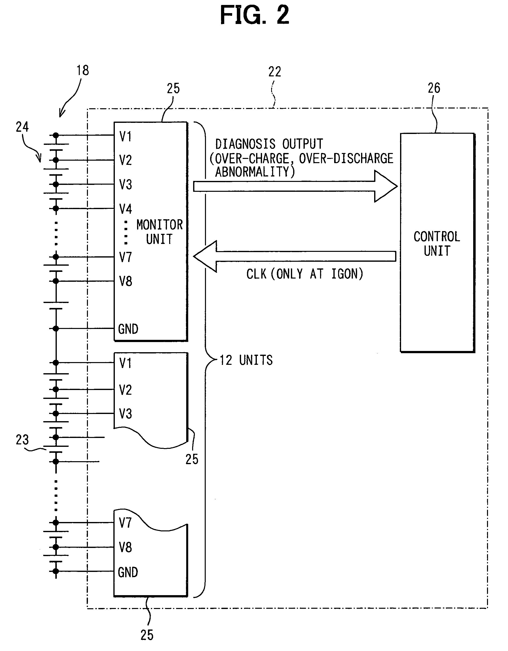 Circuit system for a battery electronic control unit