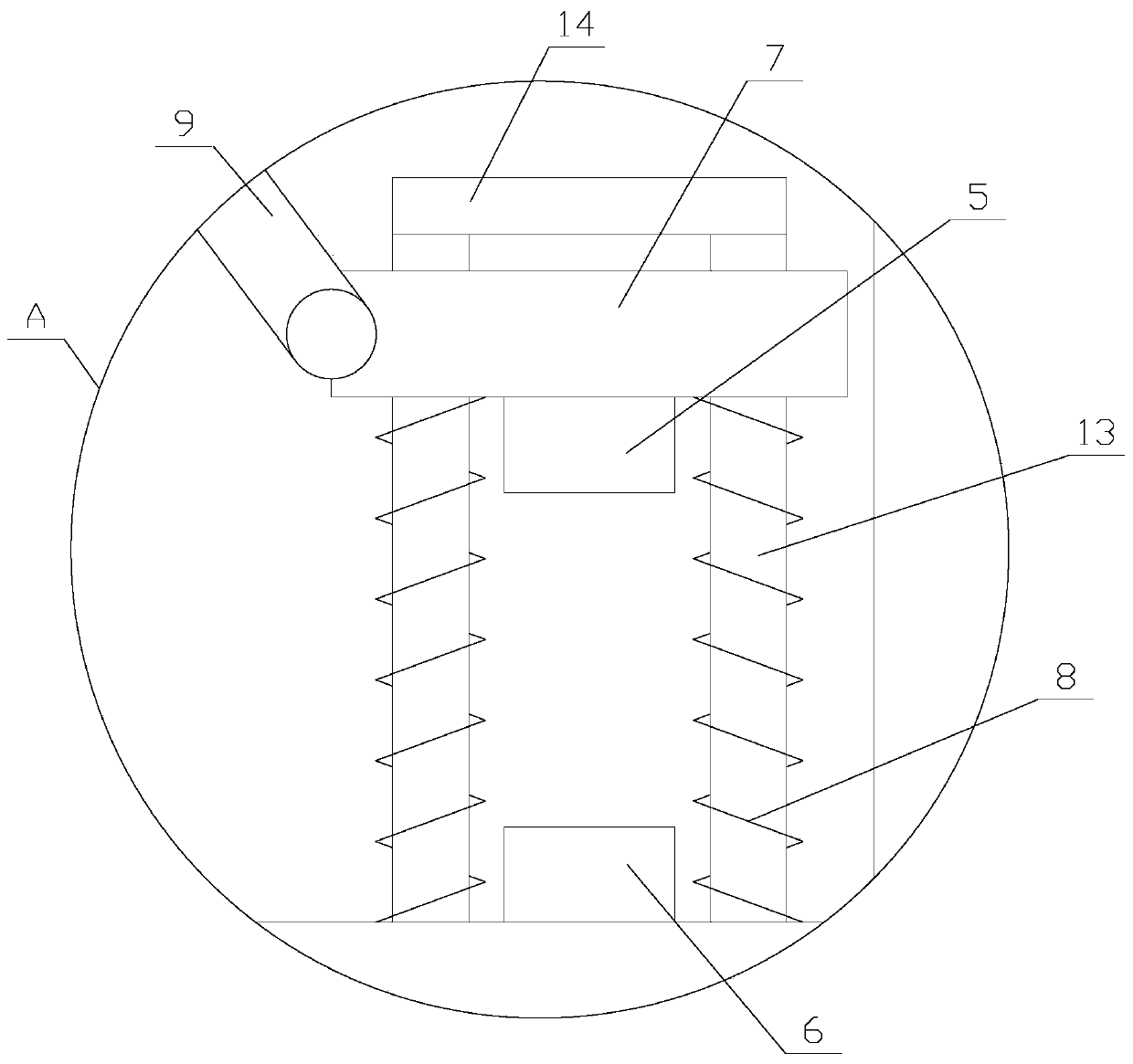 Mineral separation anti-blockage screening equipment having dedusting function