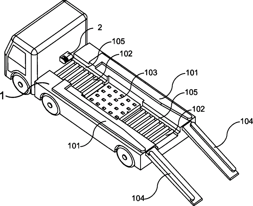 Mobile energy supply truck allowing energy to be supplied to electric vehicle