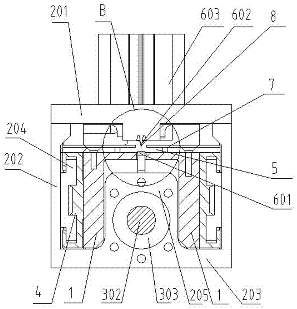 Feeding device used for packaging bar end portion slope shearing machine