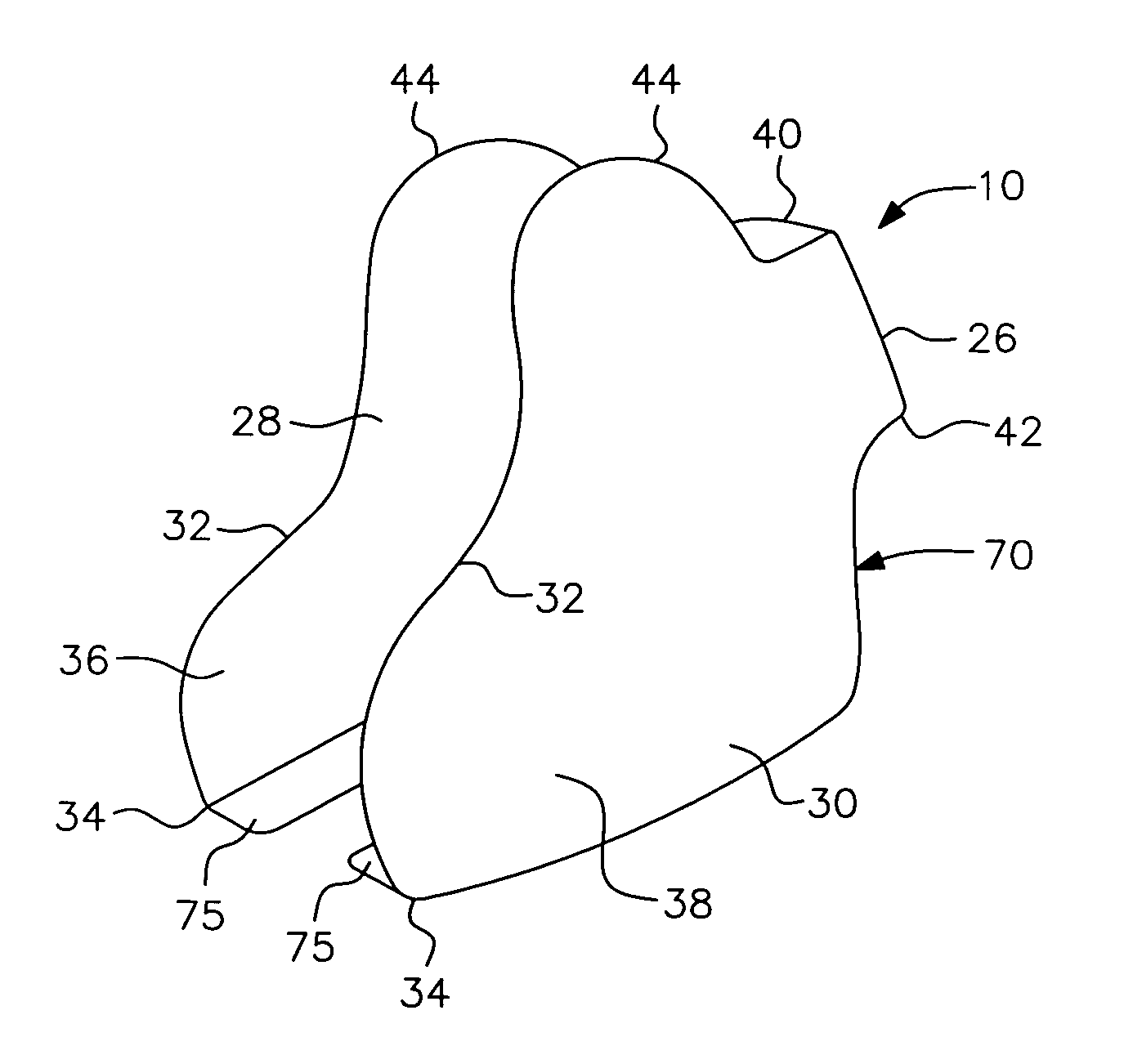 Integral ankle support for a shoe