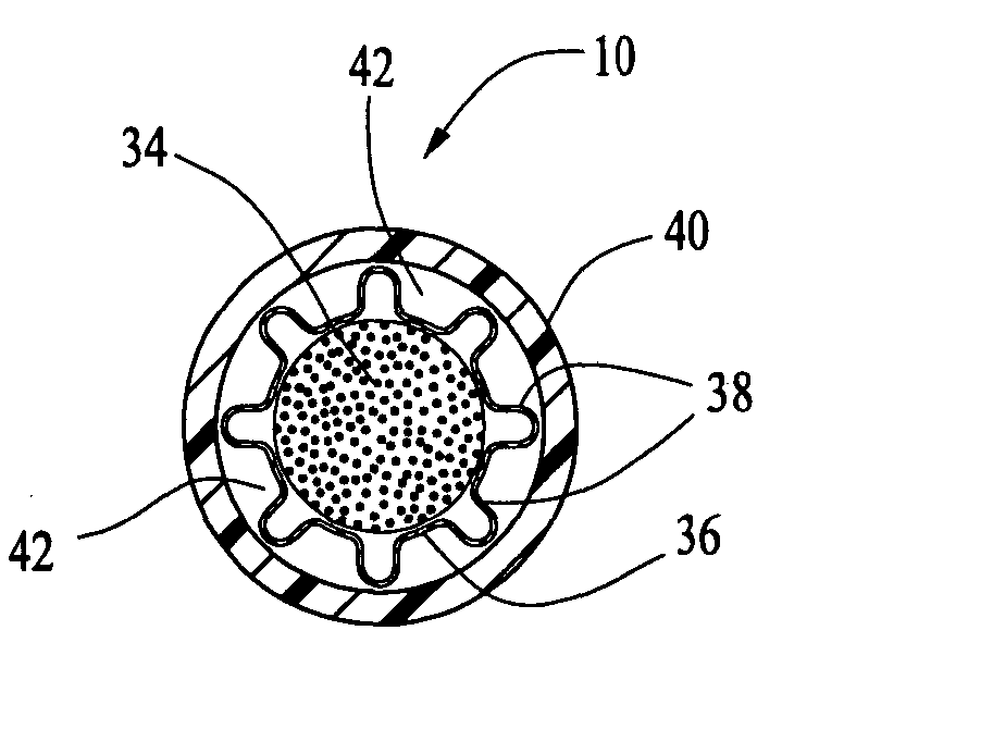 Power cable assembly for water and air-cooled welding torches