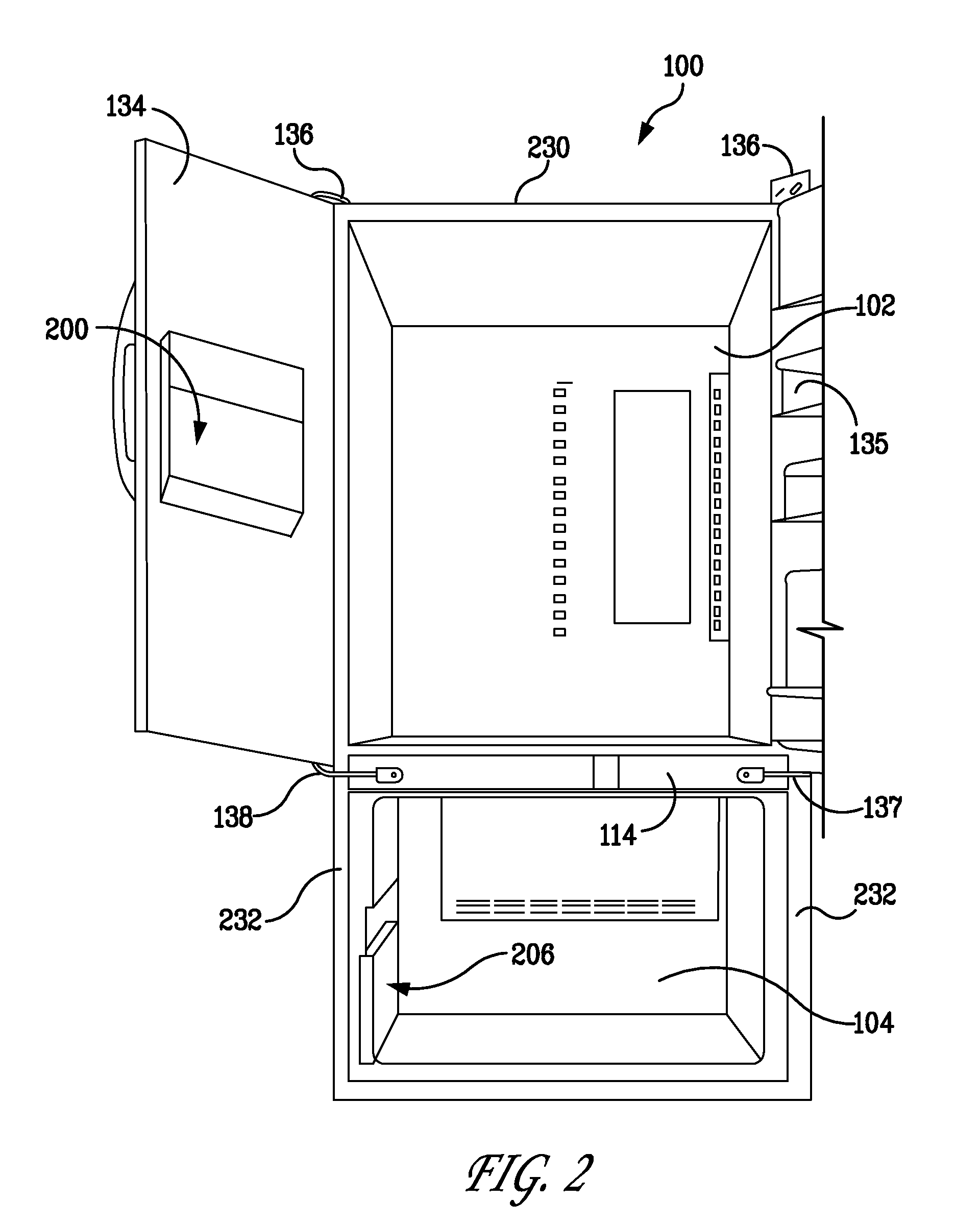 Temperature controlled compartment and method for a refrigerator