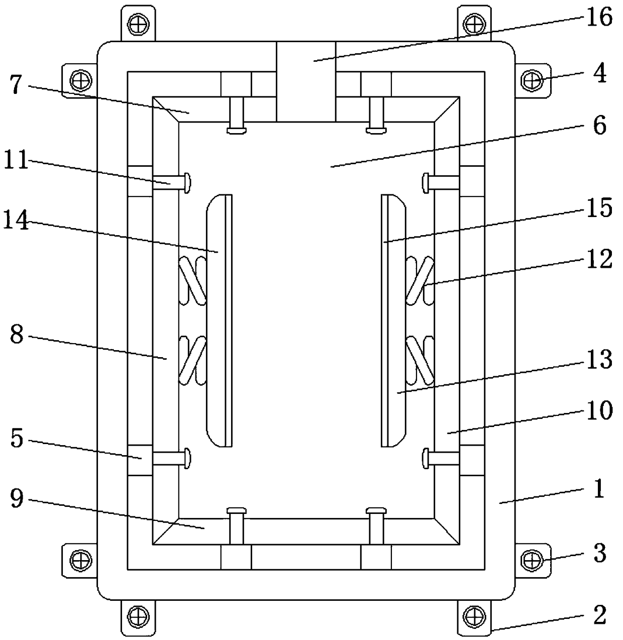 Electromechanical noise-suppression and vibration-damping structure for building