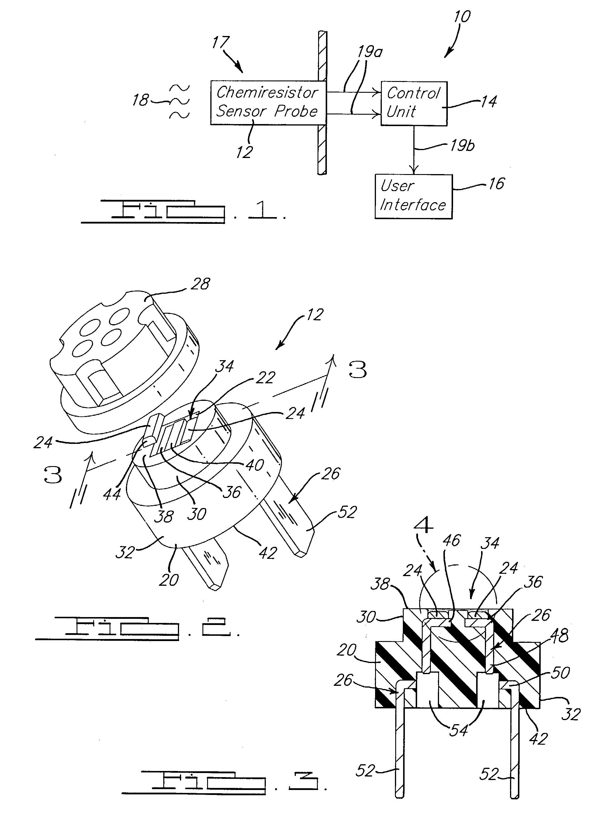 Vapor sensor and materials therefor