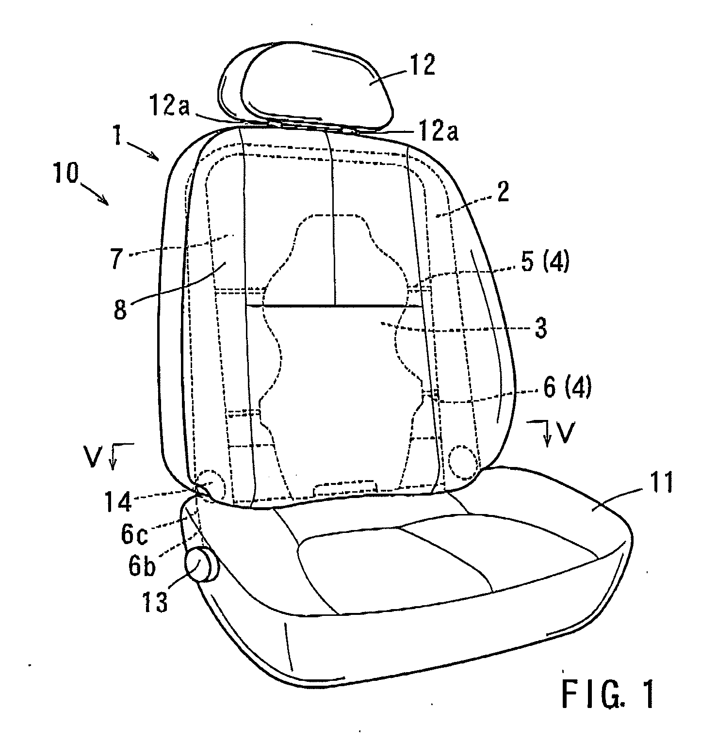 Seat backs for vehicular seats