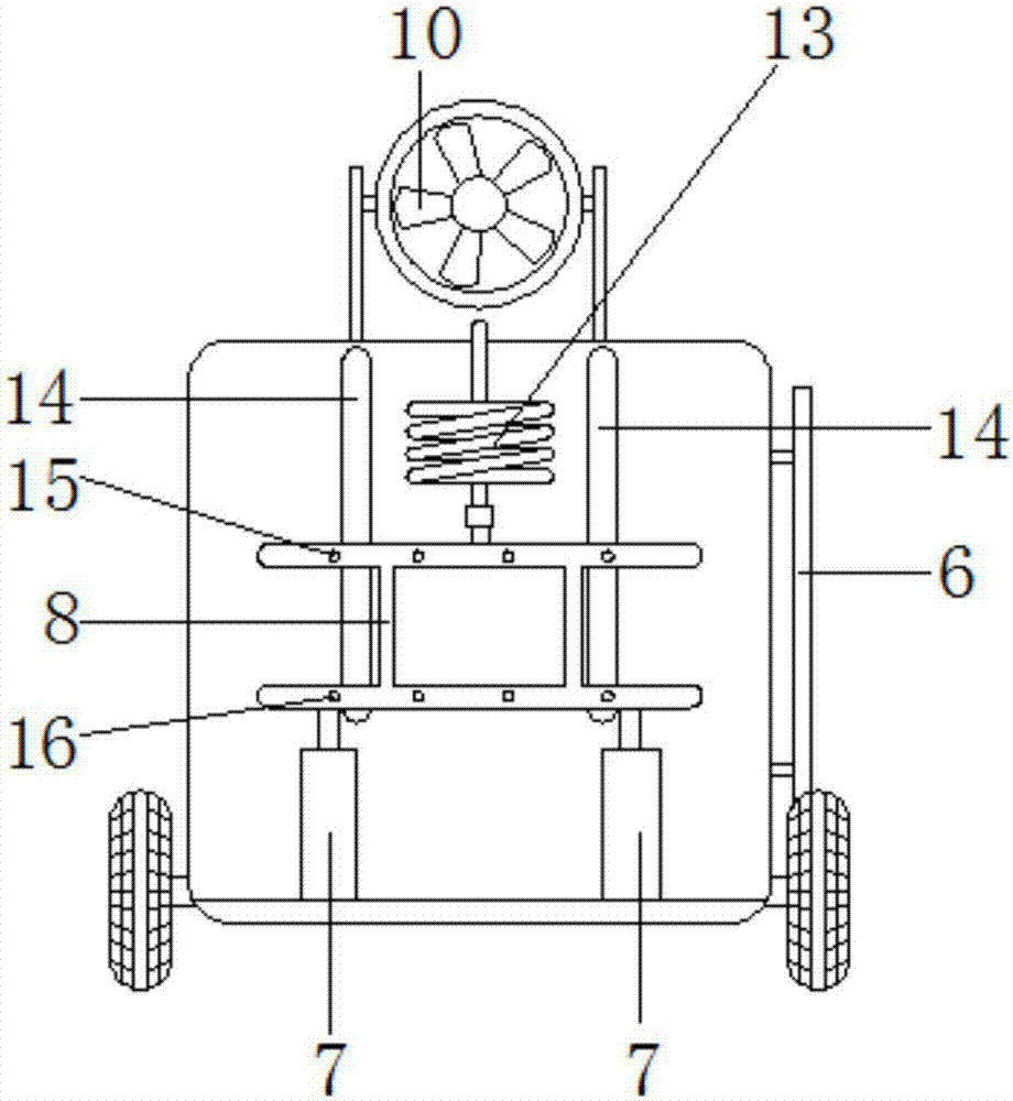 Detonation dust suppressing water tank