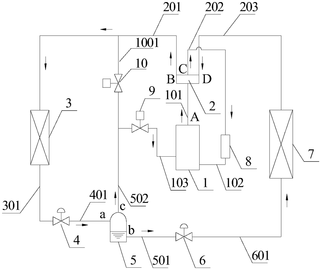 Ultra-low-temperature air energy heat pump unit with fast defrosting function