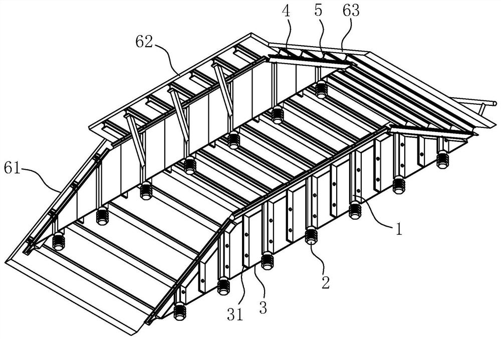 Flow guide device for highway pavement repair and pavement repair method