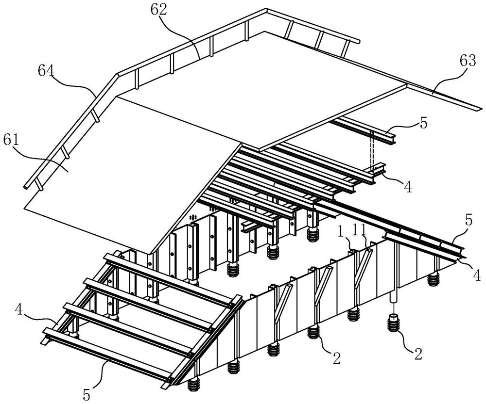 Flow guide device for highway pavement repair and pavement repair method