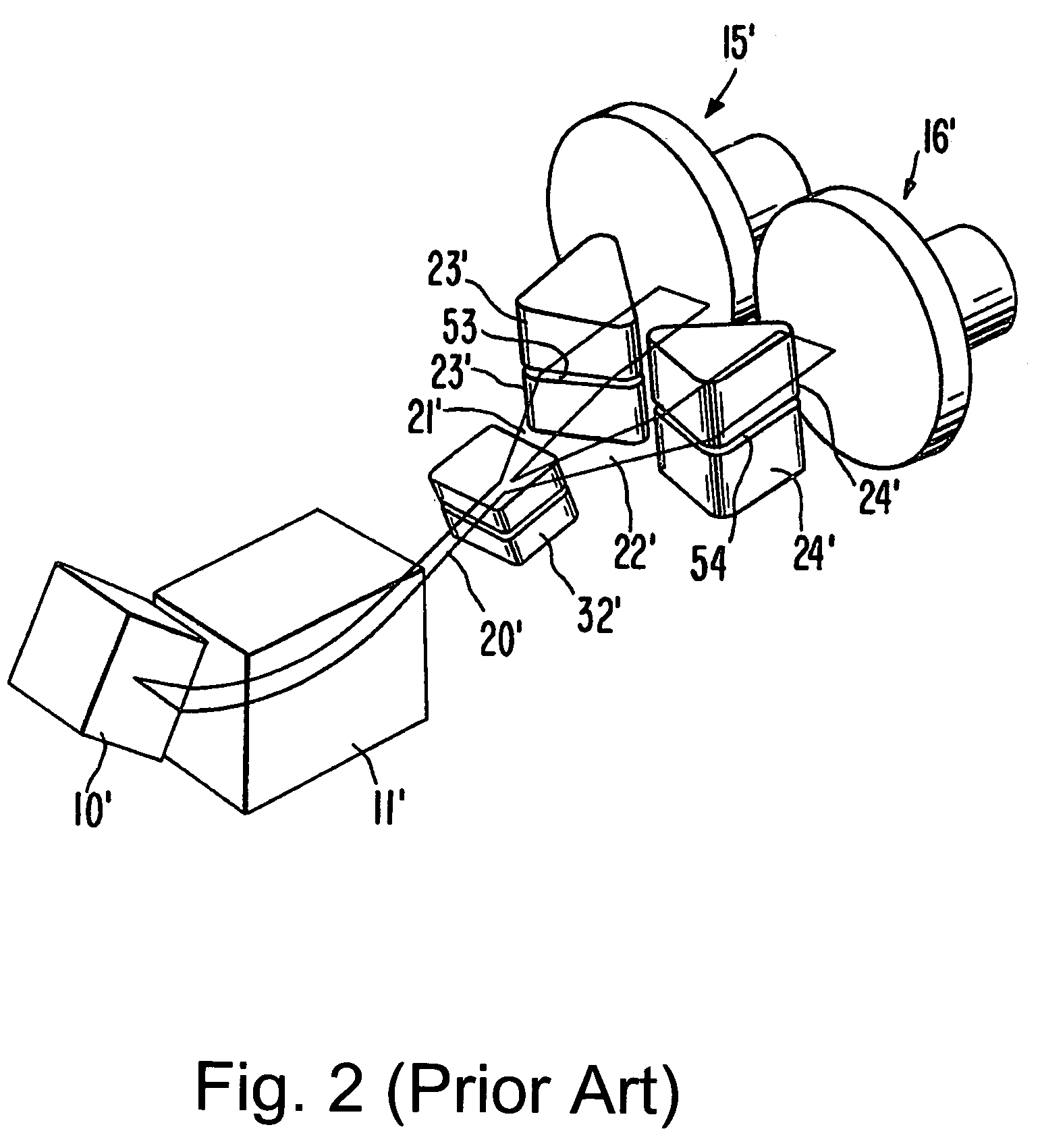 Radial scan arm and collimator for serial processing of semiconductor wafers with ribbon beams