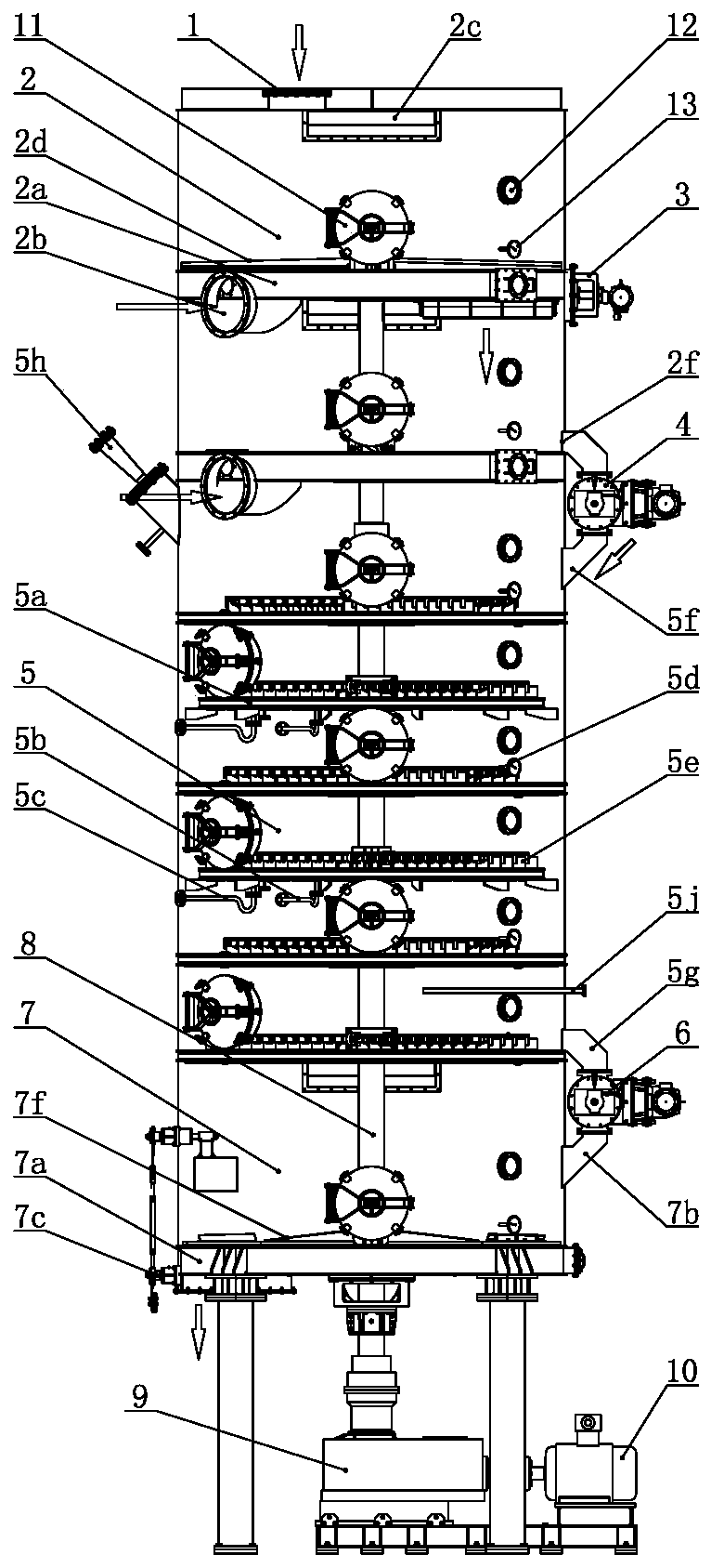 A flash vacuum desolventizer