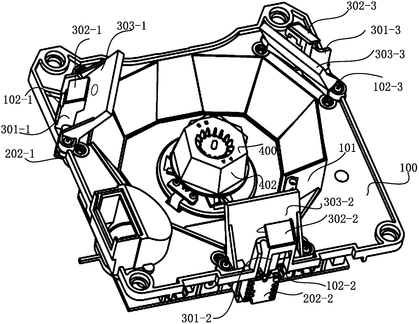 All-directional high-speed laser bar code scanning device