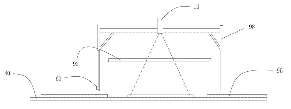 Automatic detection device and method of plane figure color shading