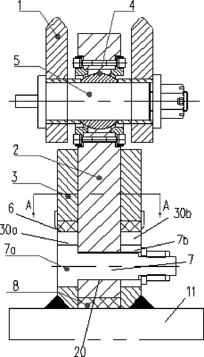 Overturn preventing device of reach stacker