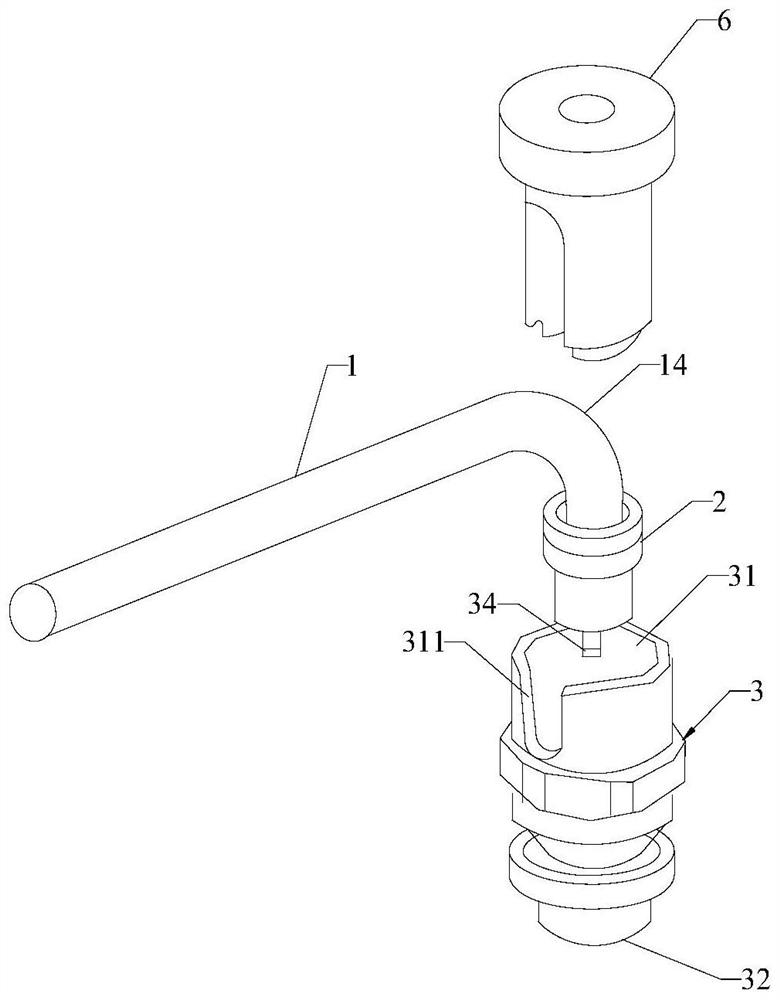 Structure of bent connector and processing method thereof