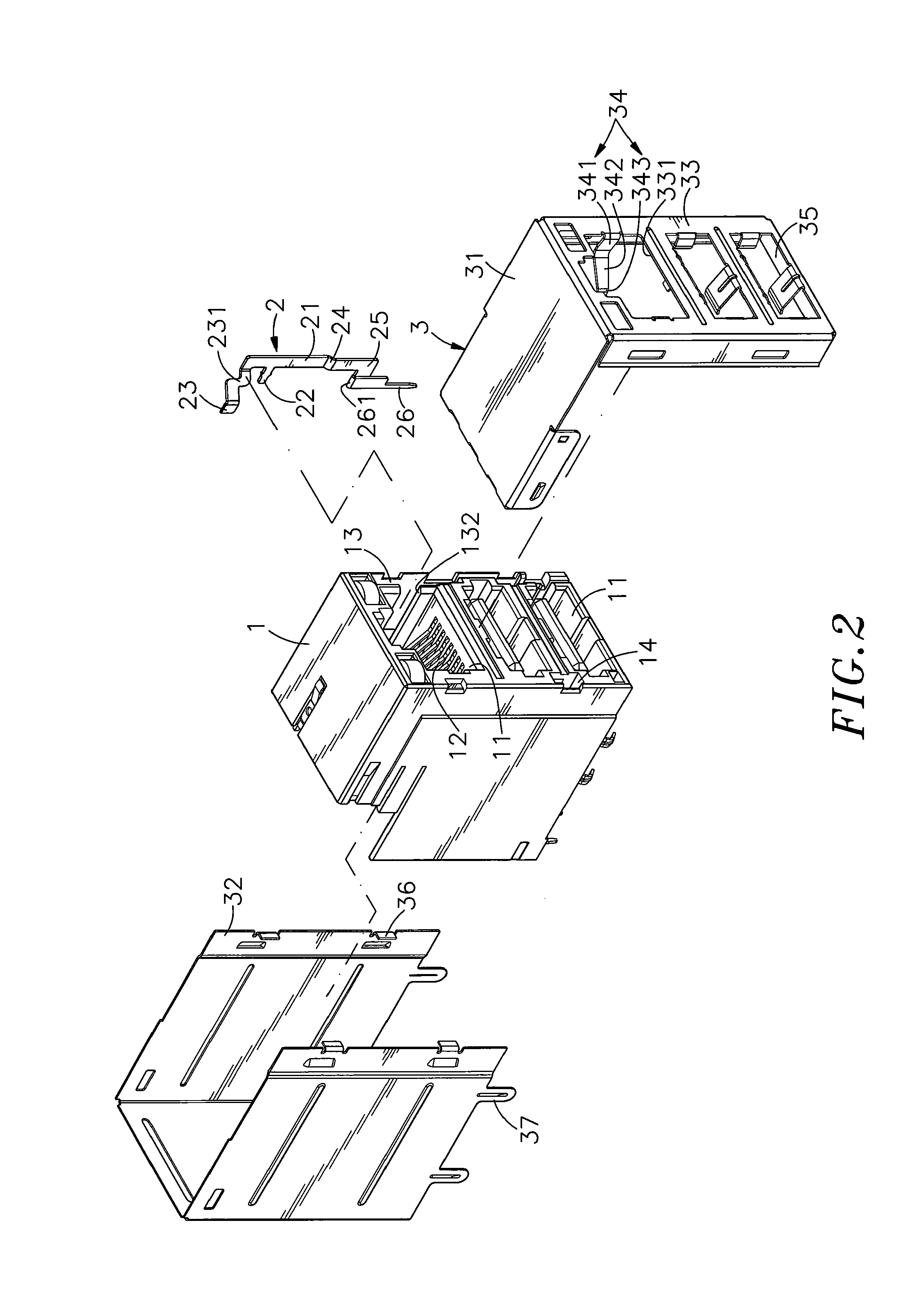 Connector insertion sensing structure