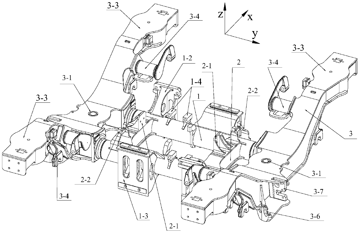 Axlebox built-in compact bogie for alpine subway vehicles