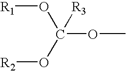 Orthoester-protected polyols for low VOC coatings