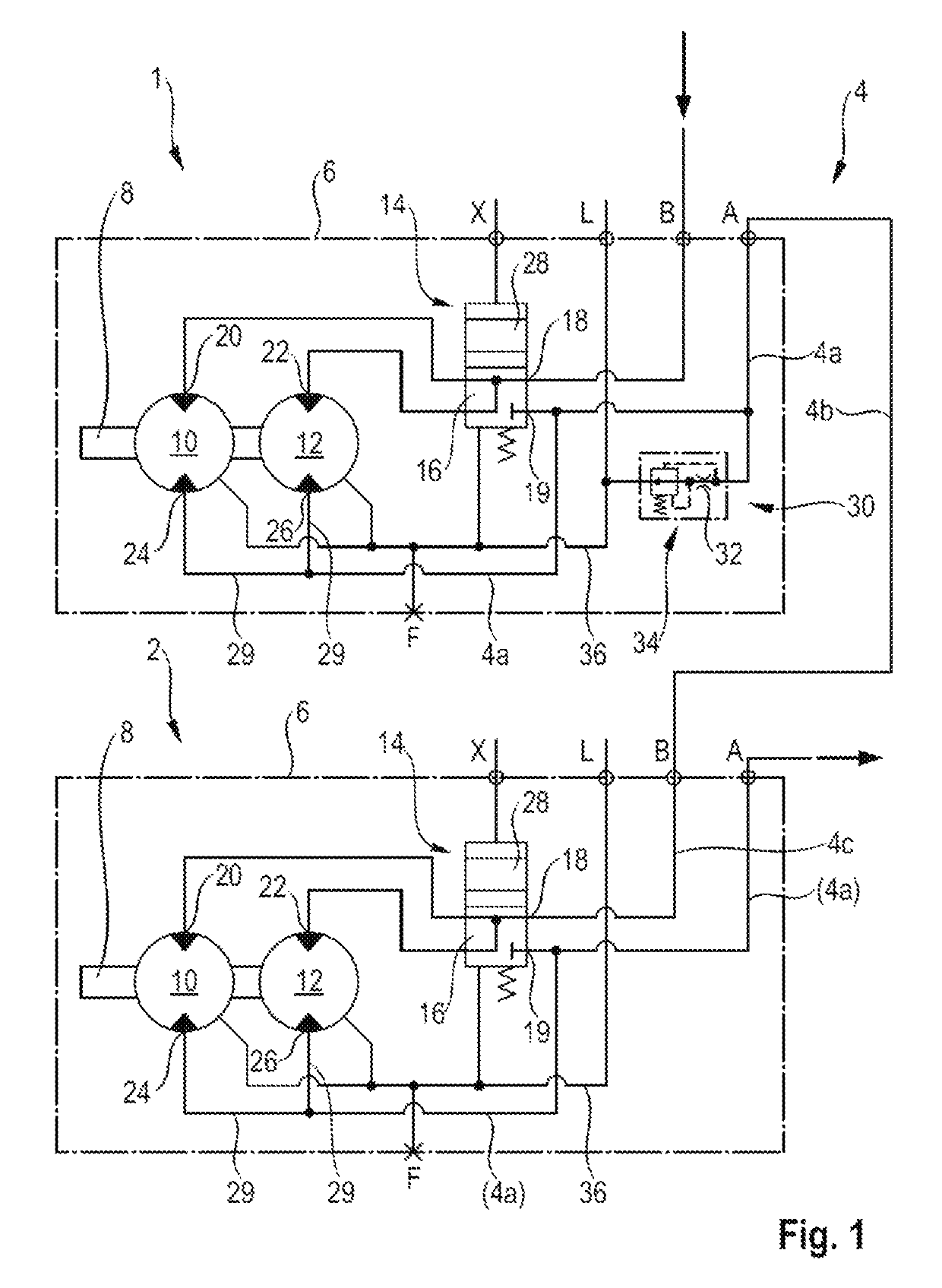 Drive motor arrangement for a hydrostatic transmission