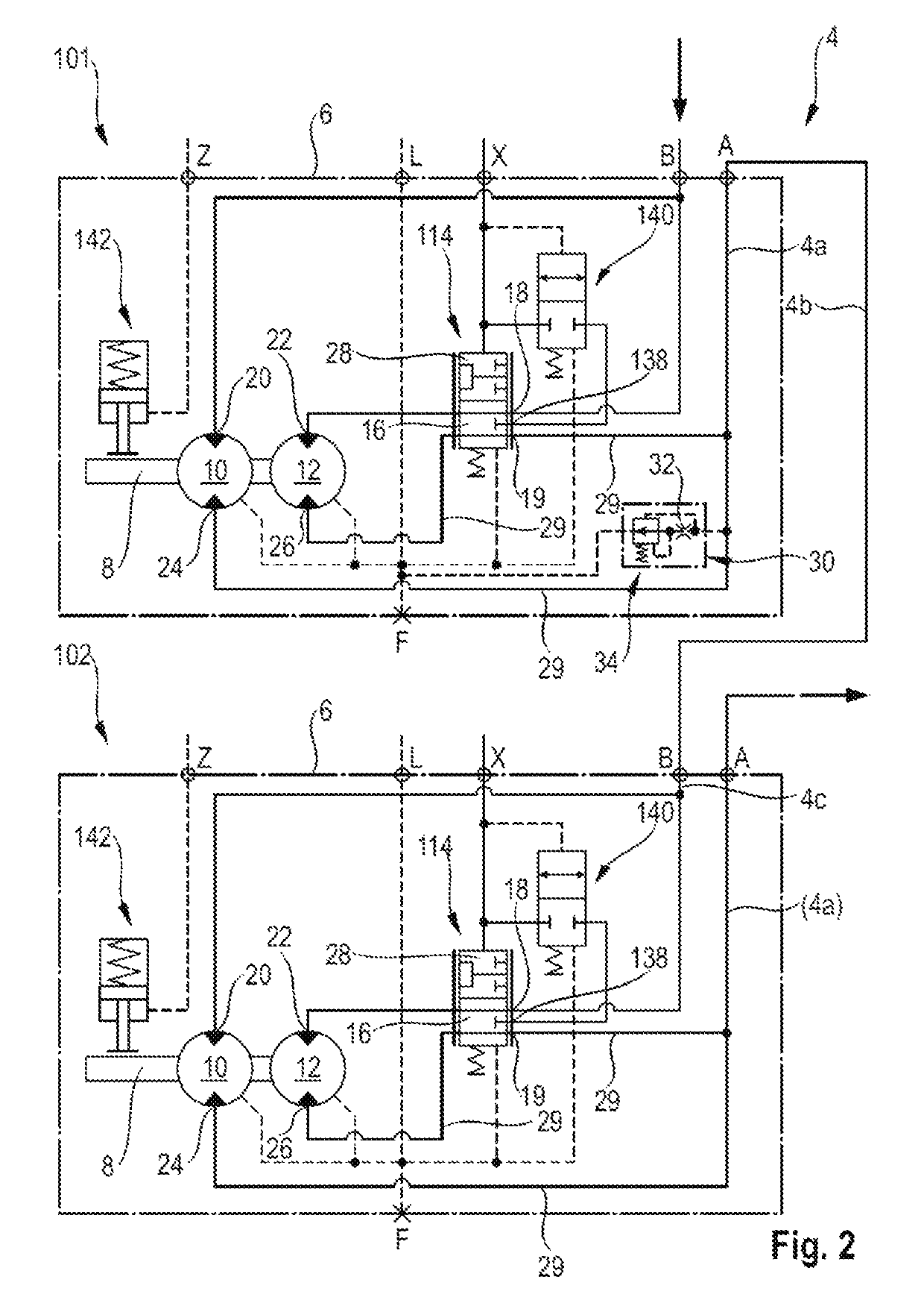 Drive motor arrangement for a hydrostatic transmission