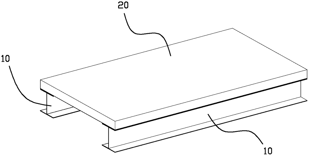 Steel-concrete composite beam structure with composite bonding anchorage shear-resistant joint and production method