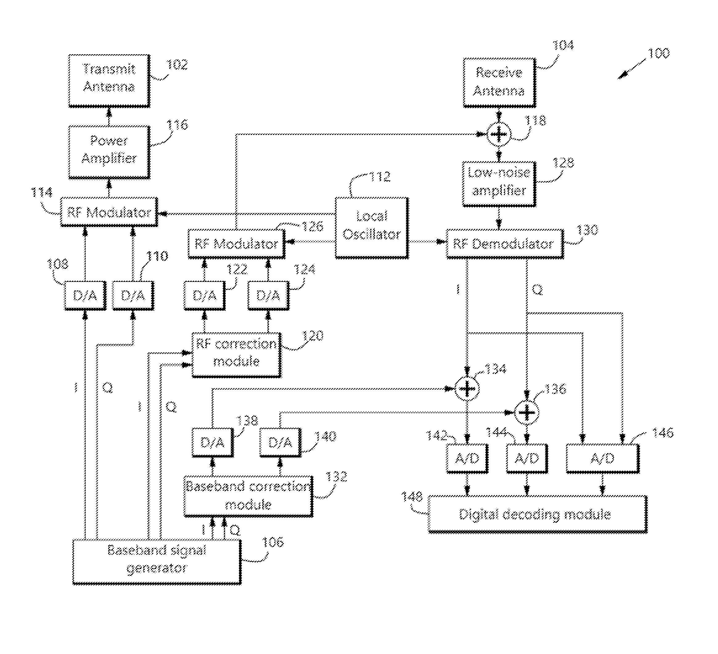 Wireless Full-Duplex System and Method with Self-Interference Sampling