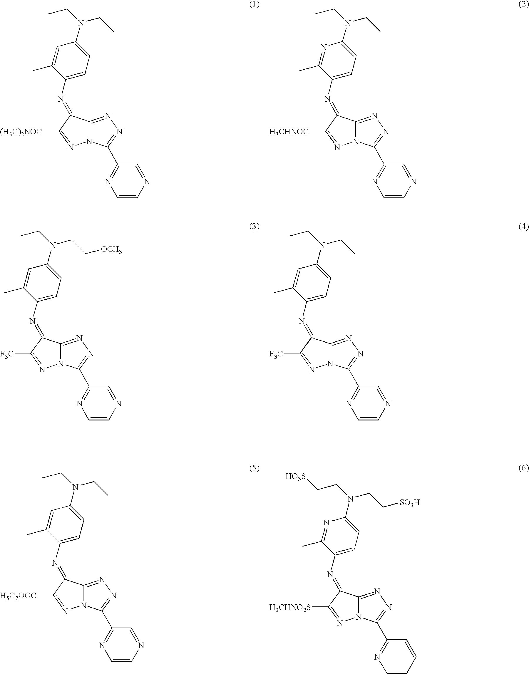 Azomethine dye and metal complex dye, as well as color toner and ink-jet ink using the same