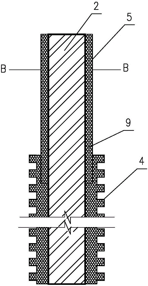 Anti-corrosion prefabricated grouting anchor rod for highly corrosive environment