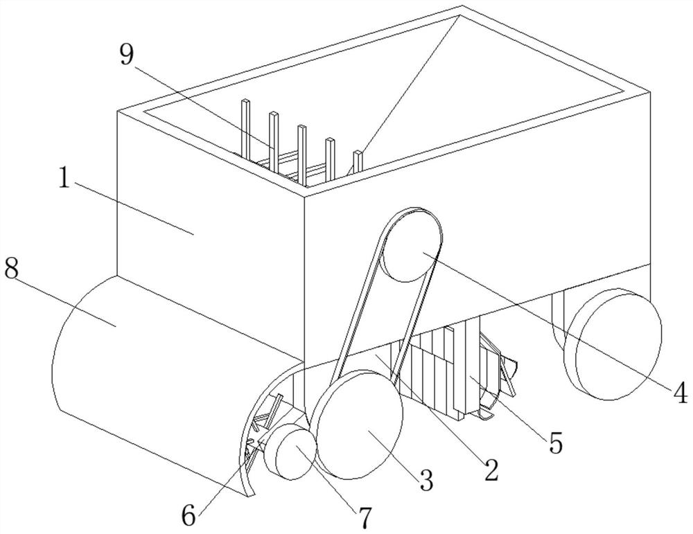 Concrete pouring device with slicking function