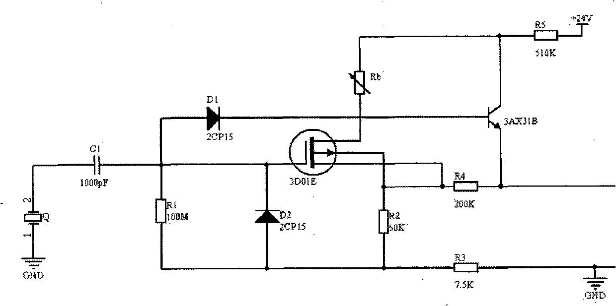 Portable alternating field measuring instrument based on magnetostriction principle