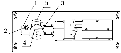 Automatic material taking mechanism for material particles