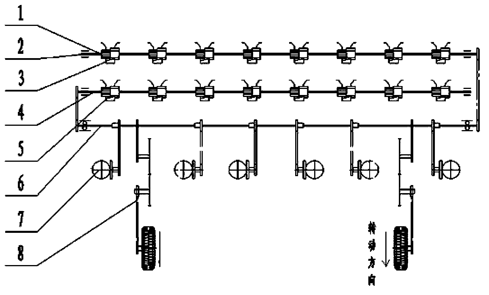 Sowing-fertilization linked ground wheel profile driving device