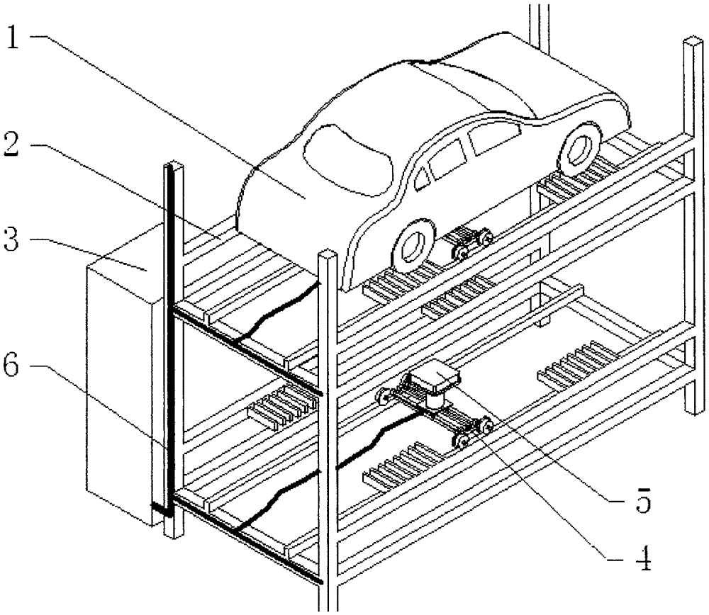 Wireless automatic charging method of automobile