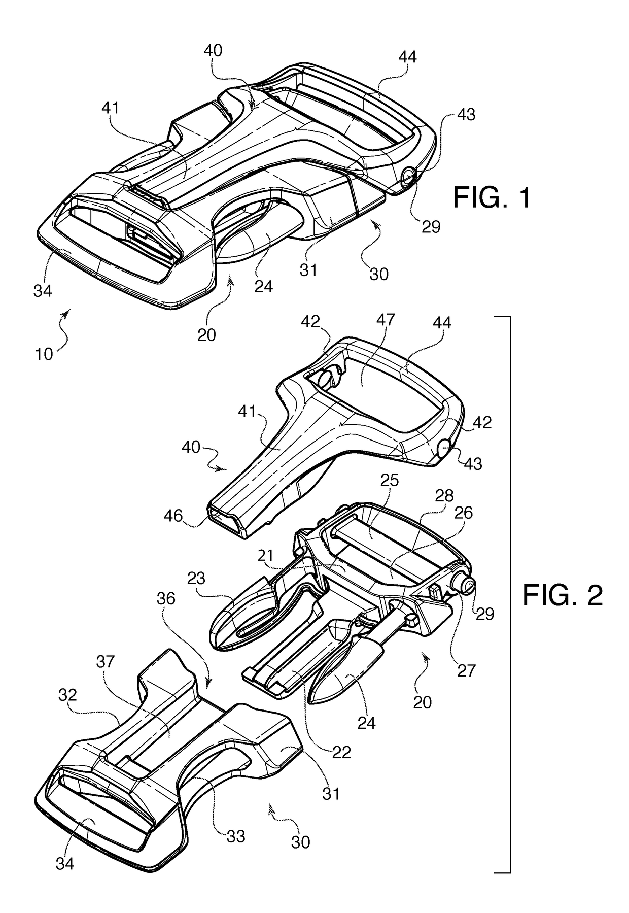 Attachment system with a connected article