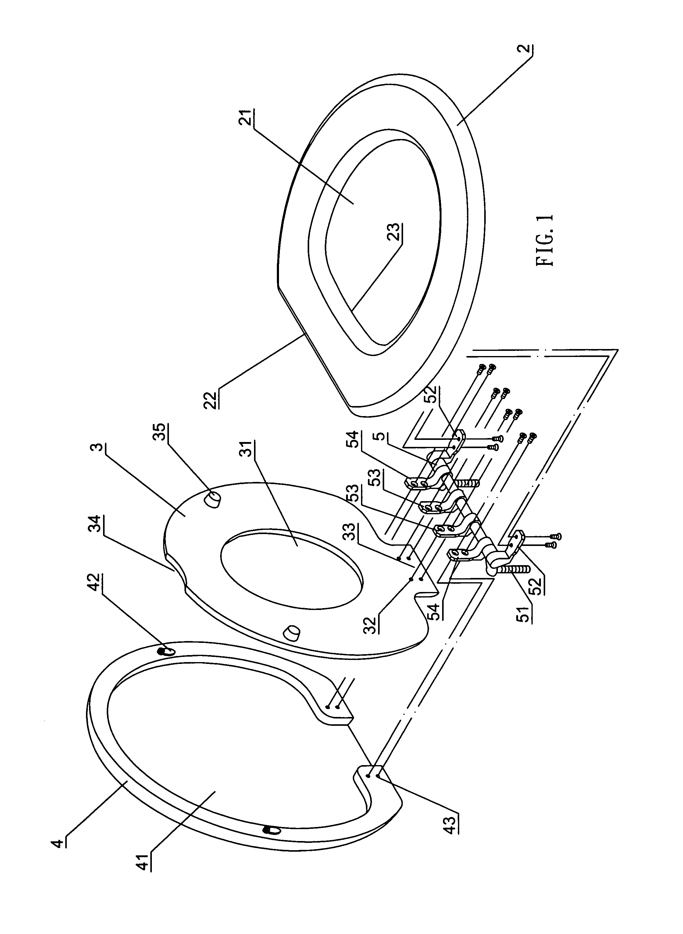 Dual specifications toilet seat cover structure modification