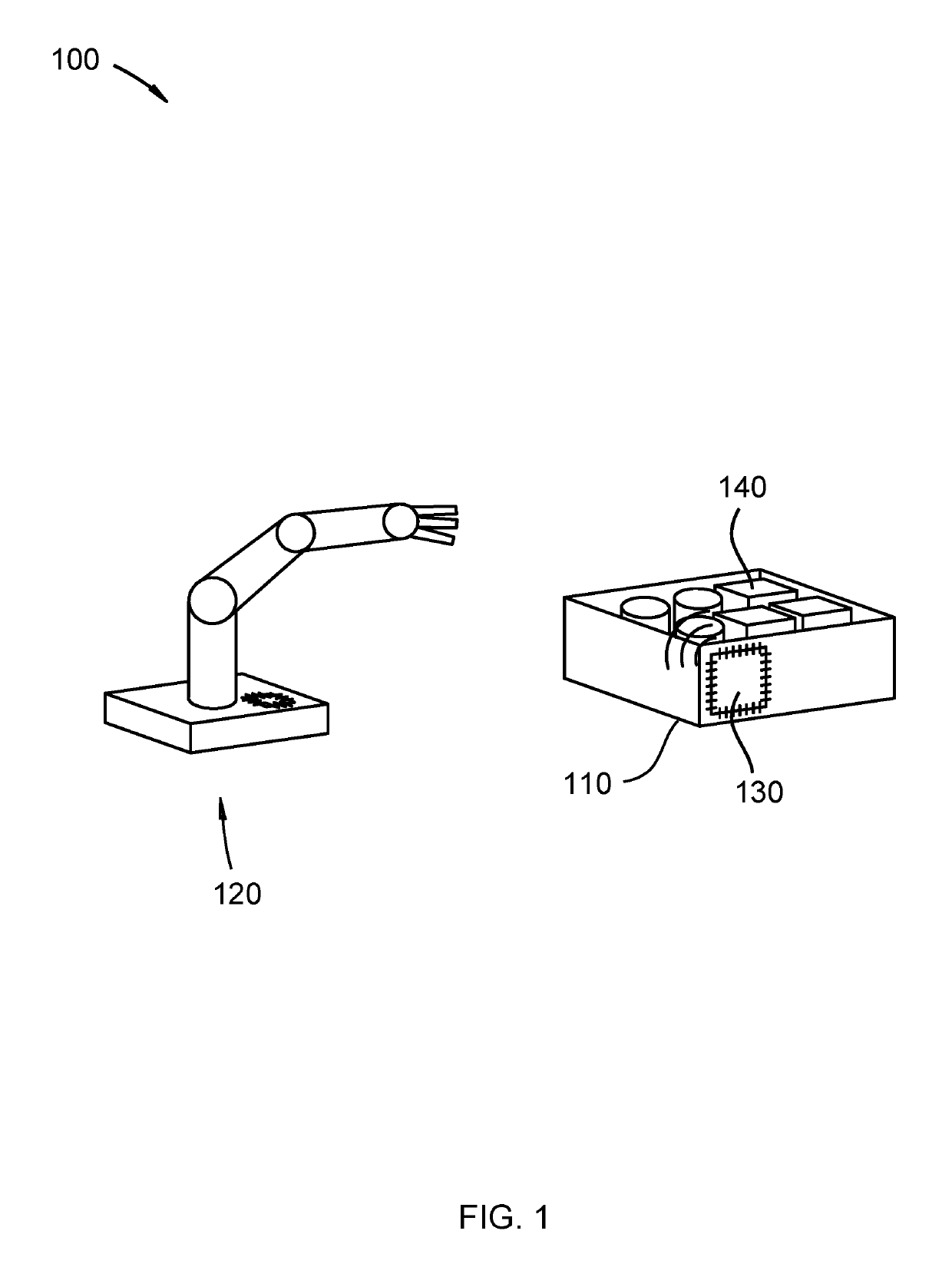 Container and robot communication in inventory system