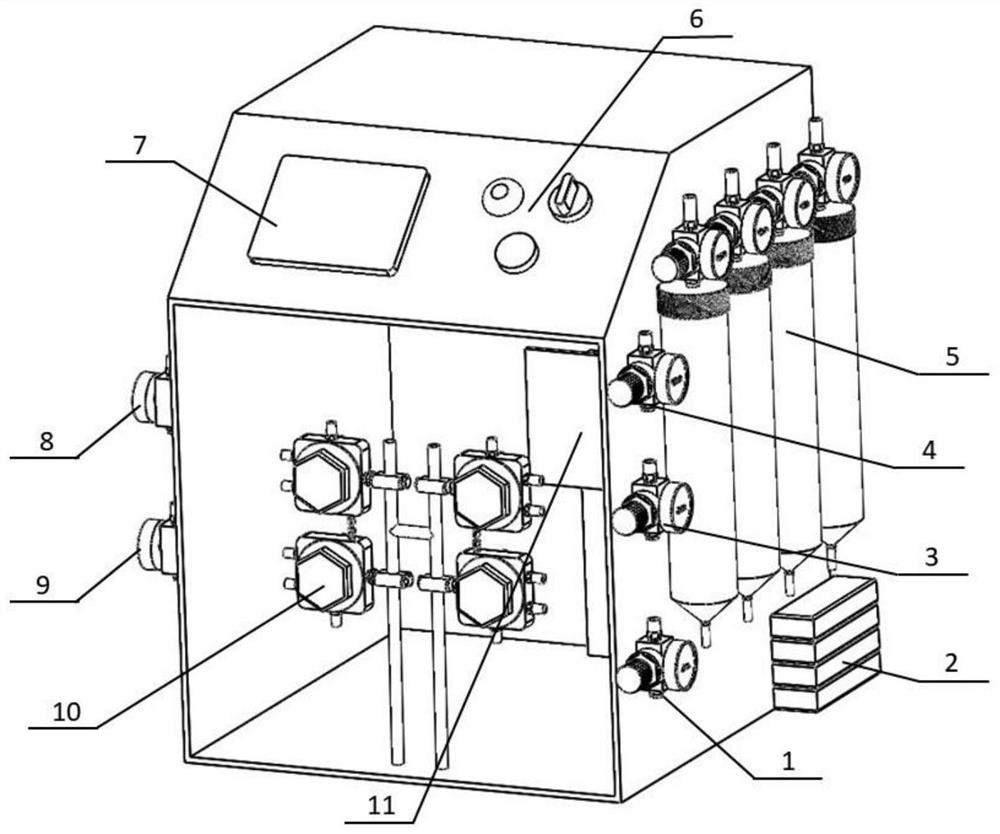 Full-automatic spray type device for preparing film