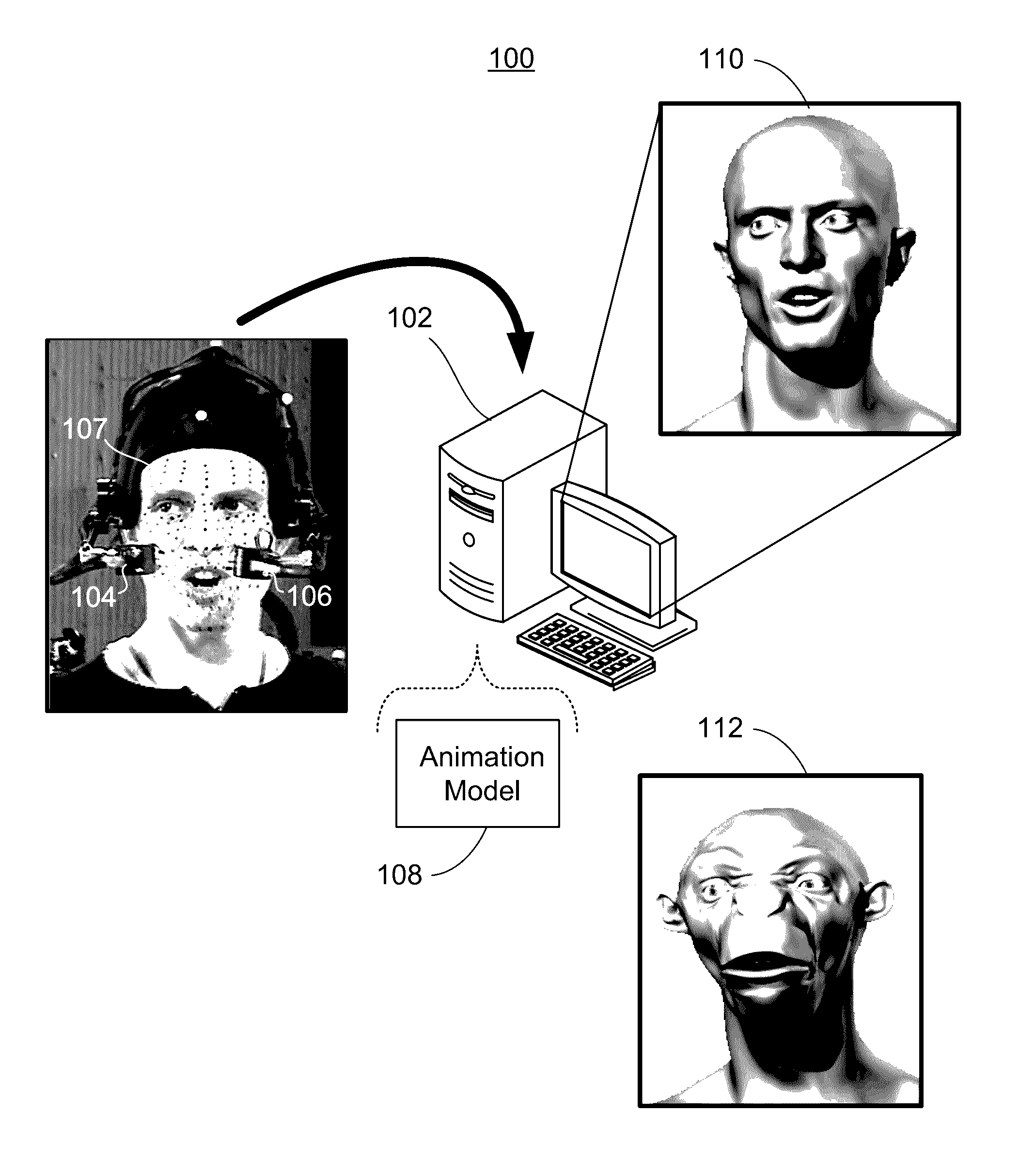 Lip synchronization between rigs