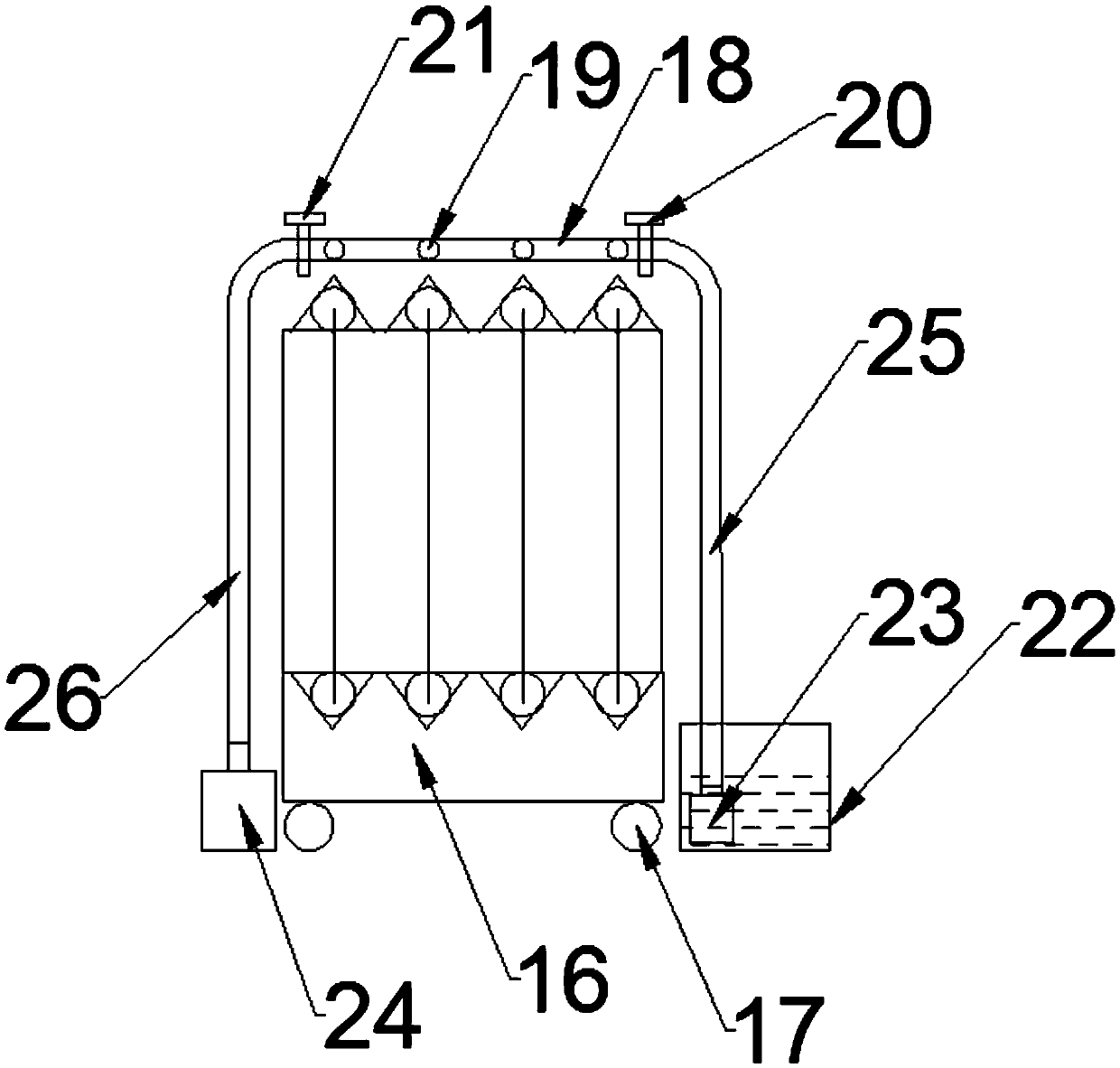 Paper tube cutting equipment with self cooling function