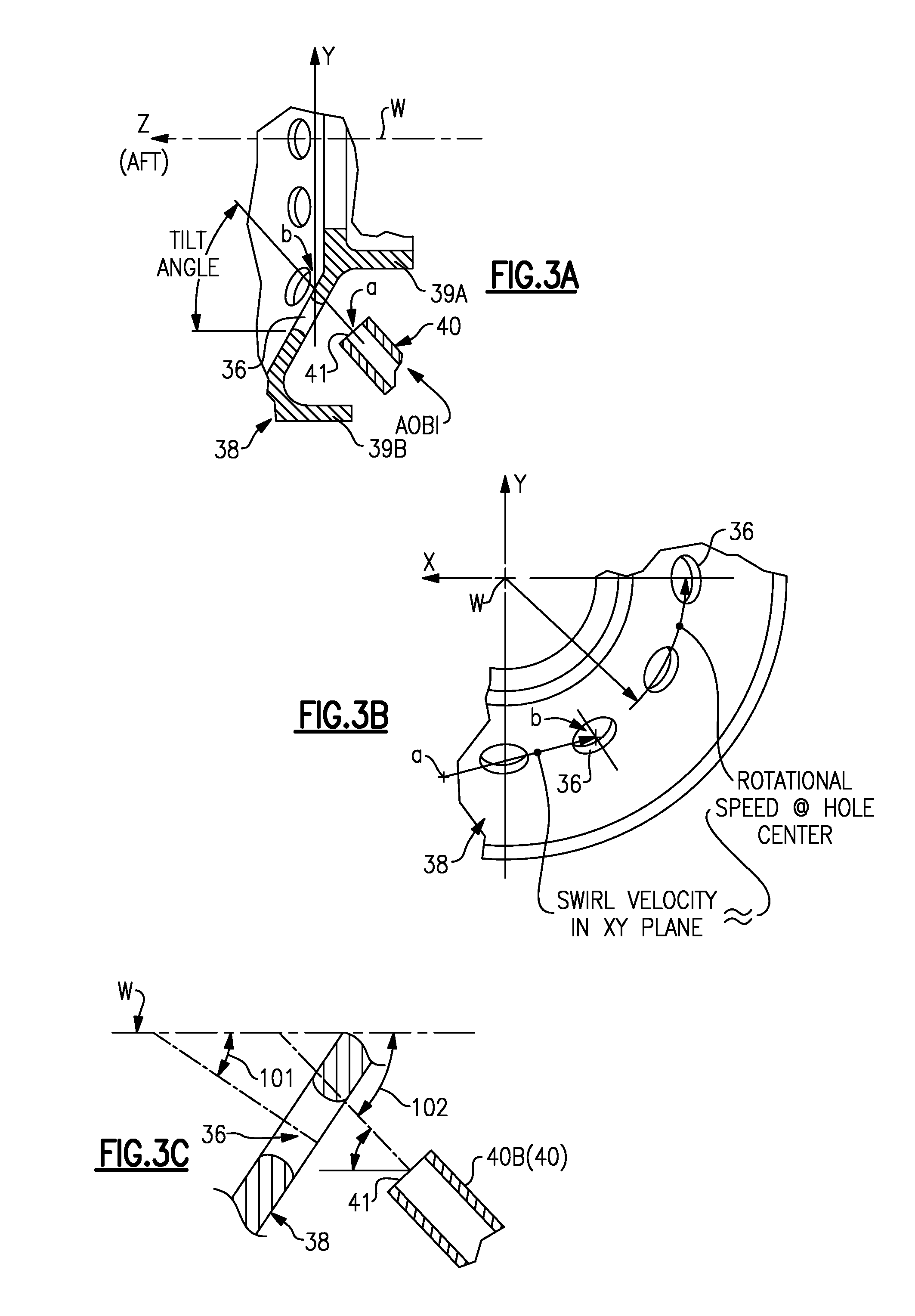 Angled on-board injector