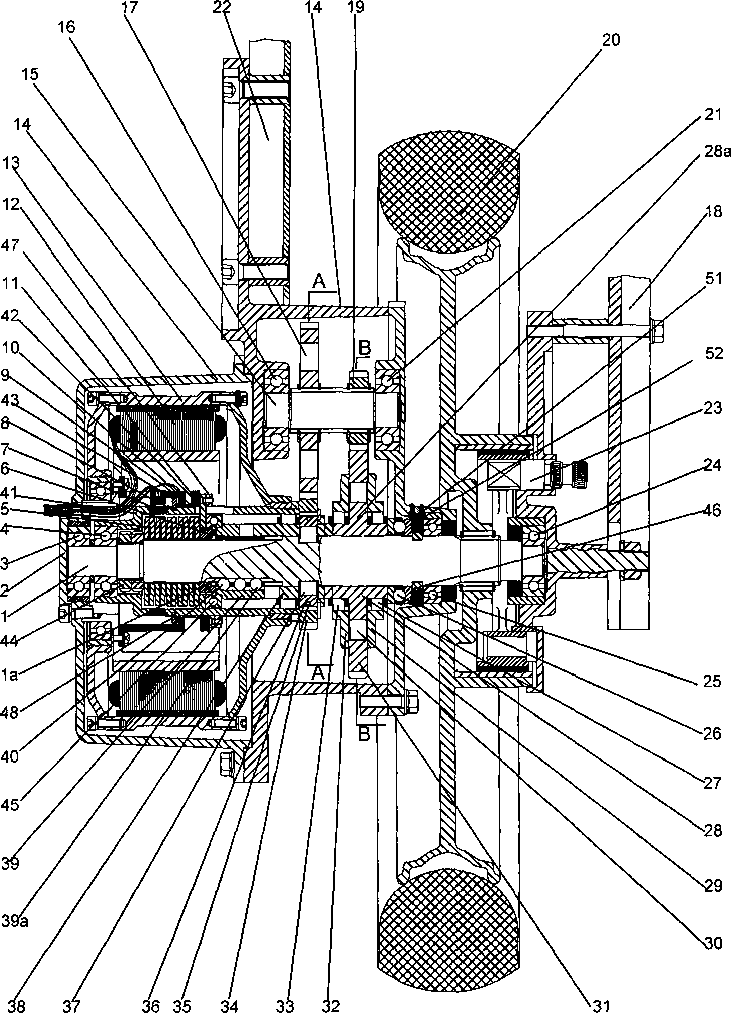 Intellectualized two shift-gears automatic speed-changing electric wheel hub