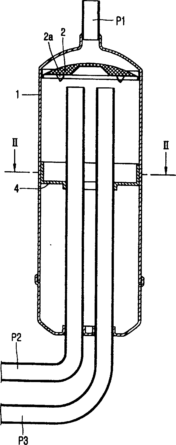 Vibration-noise absorber of liquid-storage tank for compressor