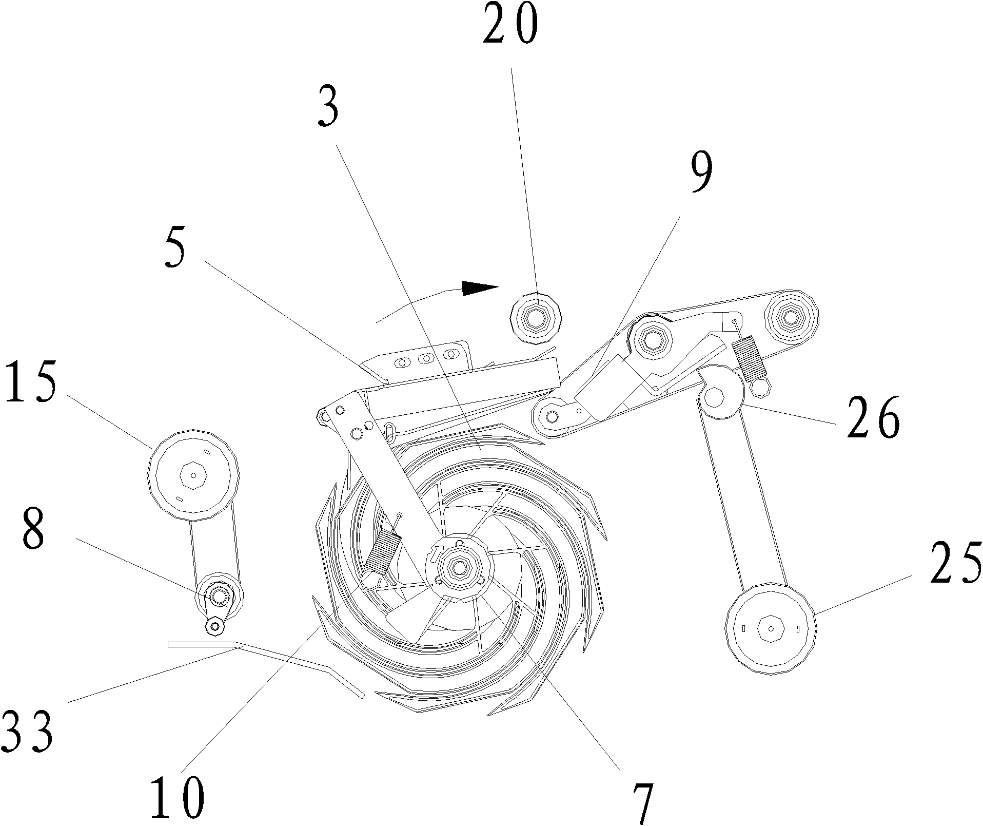 Sheet medium conveying mechanism