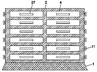 A sorting device for accounting documents