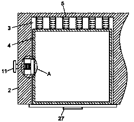 A sorting device for accounting documents