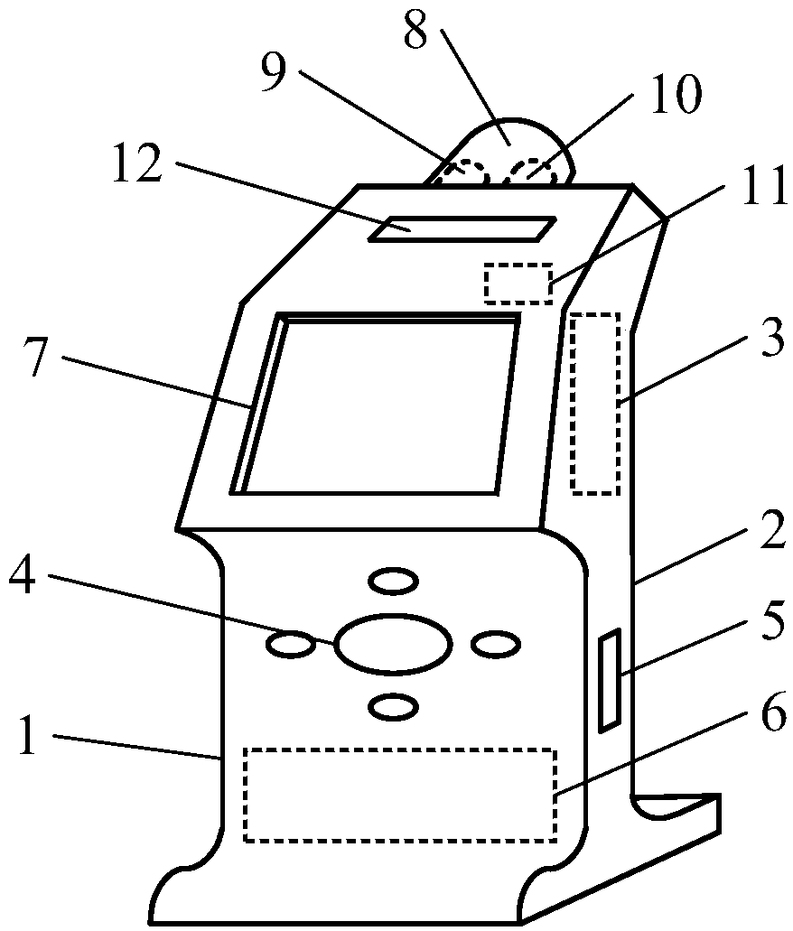 Ball head milling cutter abrasion detection system and detection method thereof