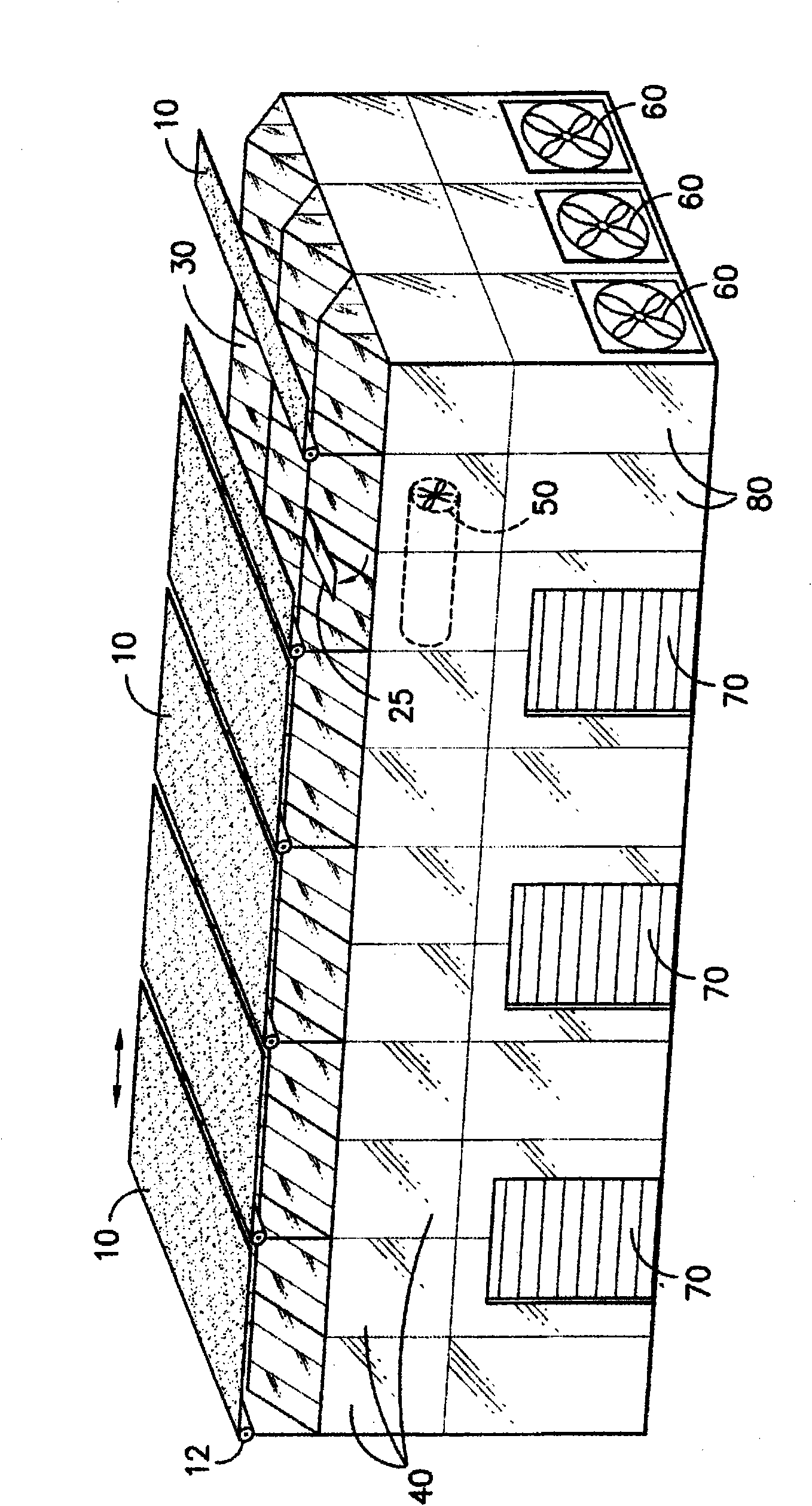 Wood-drying solar greenhouse