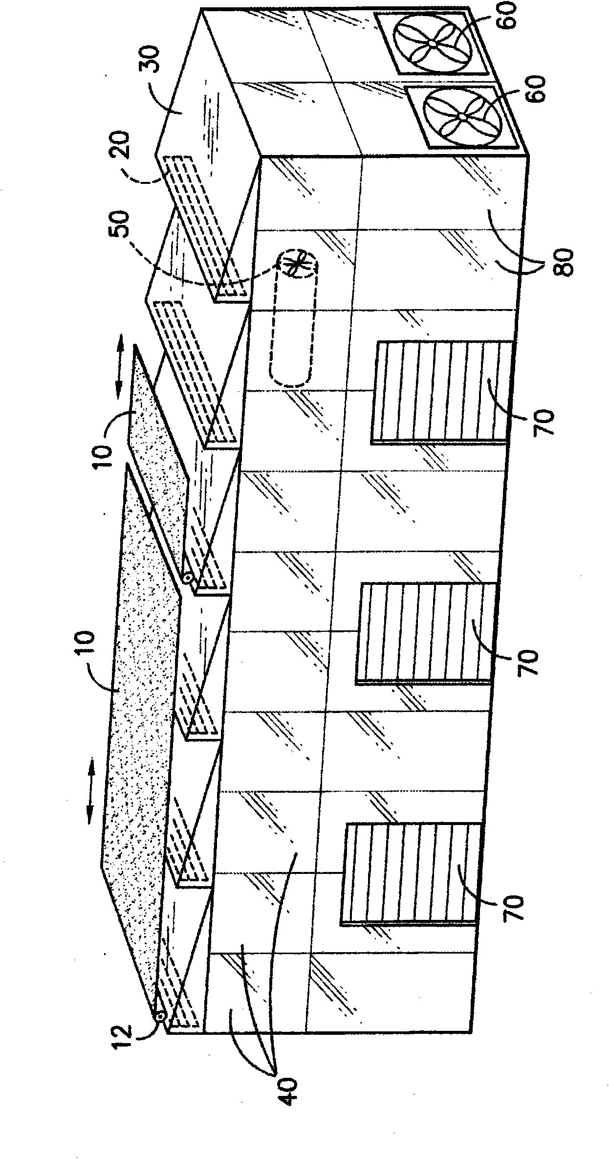 Wood-drying solar greenhouse