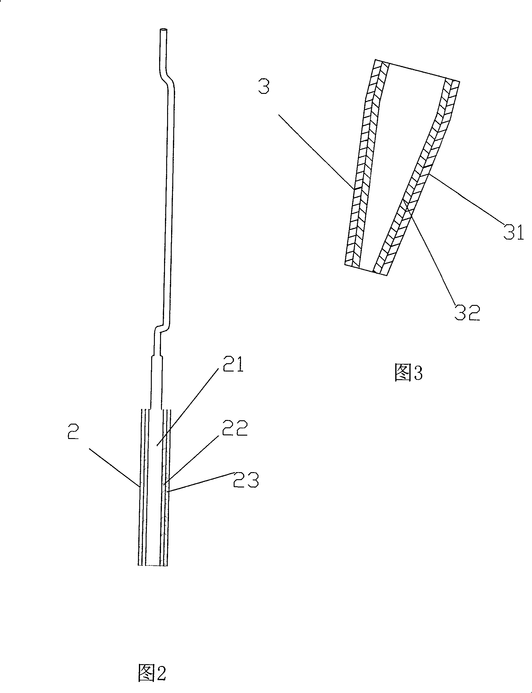 Glue line heating device of zigzag veneer longitudinal splicer